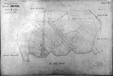 818098 Kadastrale kaart (minuutplan) van de gemeente Abstede, Sectie A, eerste blad met de grenzen van het ...